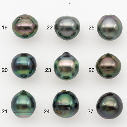 11-12mm Tahitian Pearl, Loose Undrilled with High Luster for Jewelry Making, SKU # 3128TH