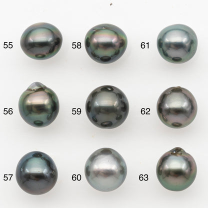 11-12mm Tahitian Pearl, Loose Undrilled with High Luster for Jewelry Making, SKU # 3128TH