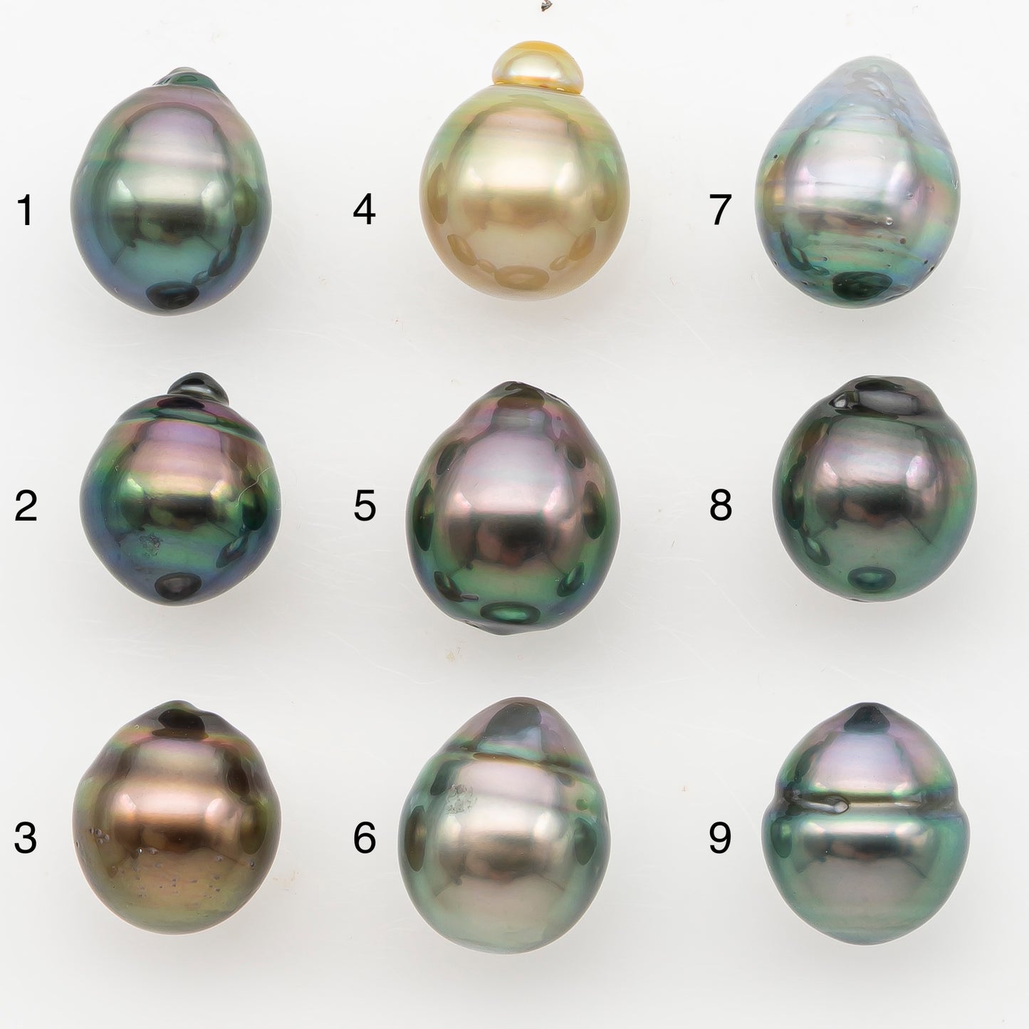11-12mm Tahitian Pearl, Loose Undrilled with High Luster for Jewelry Making, SKU # 3129TH