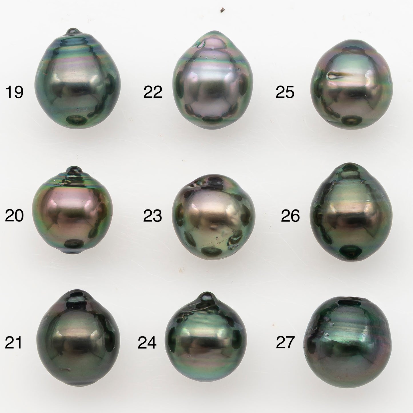 11-12mm Tahitian Pearl, Loose Undrilled with High Luster for Jewelry Making, SKU # 3129TH