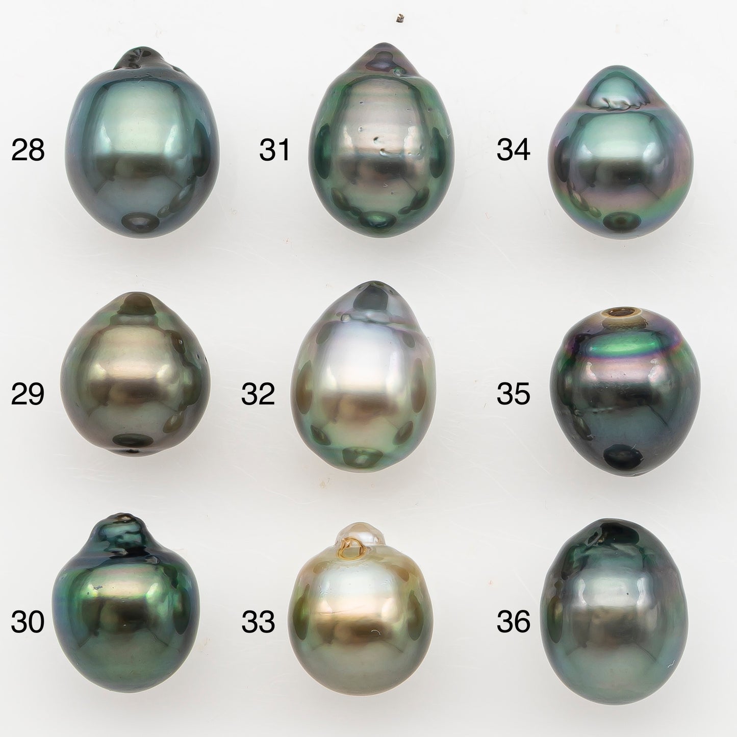 11-12mm Tahitian Pearl, Loose Undrilled with High Luster for Jewelry Making, SKU # 3129TH