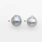 12-13mm Tahitian Pearl with High Luster and Natural Color in Silver Blue with Minor Blemishes, Loose Single Piece Undrilled, SKU # 2372TH