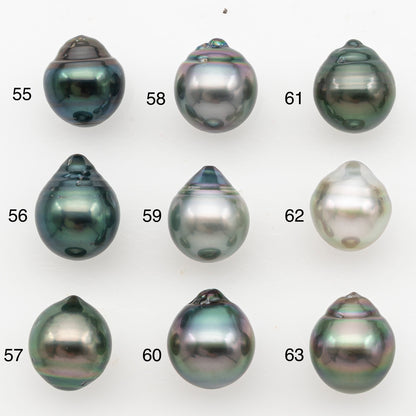 11-12mm Tahitian Pearl, Loose Undrilled with High Luster for Jewelry Making, SKU # 3129TH