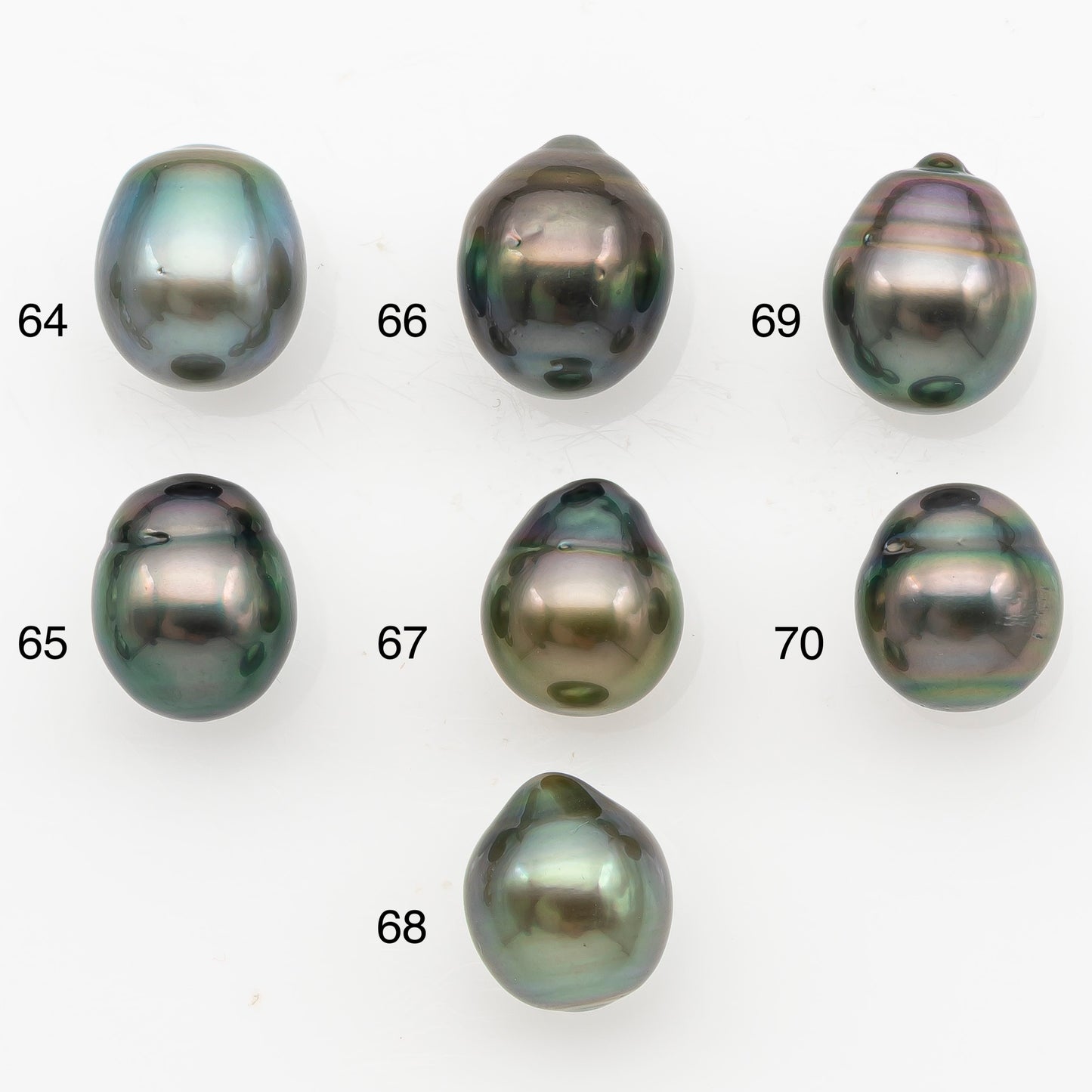 11-12mm Tahitian Pearl, Loose Undrilled with High Luster for Jewelry Making, SKU # 3129TH