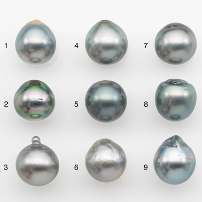 13-14mm Tahitian Pearl with High Luster and Natural Color in Silver Blue, Loose Single Piece Undrilled, SKU # 2373TH