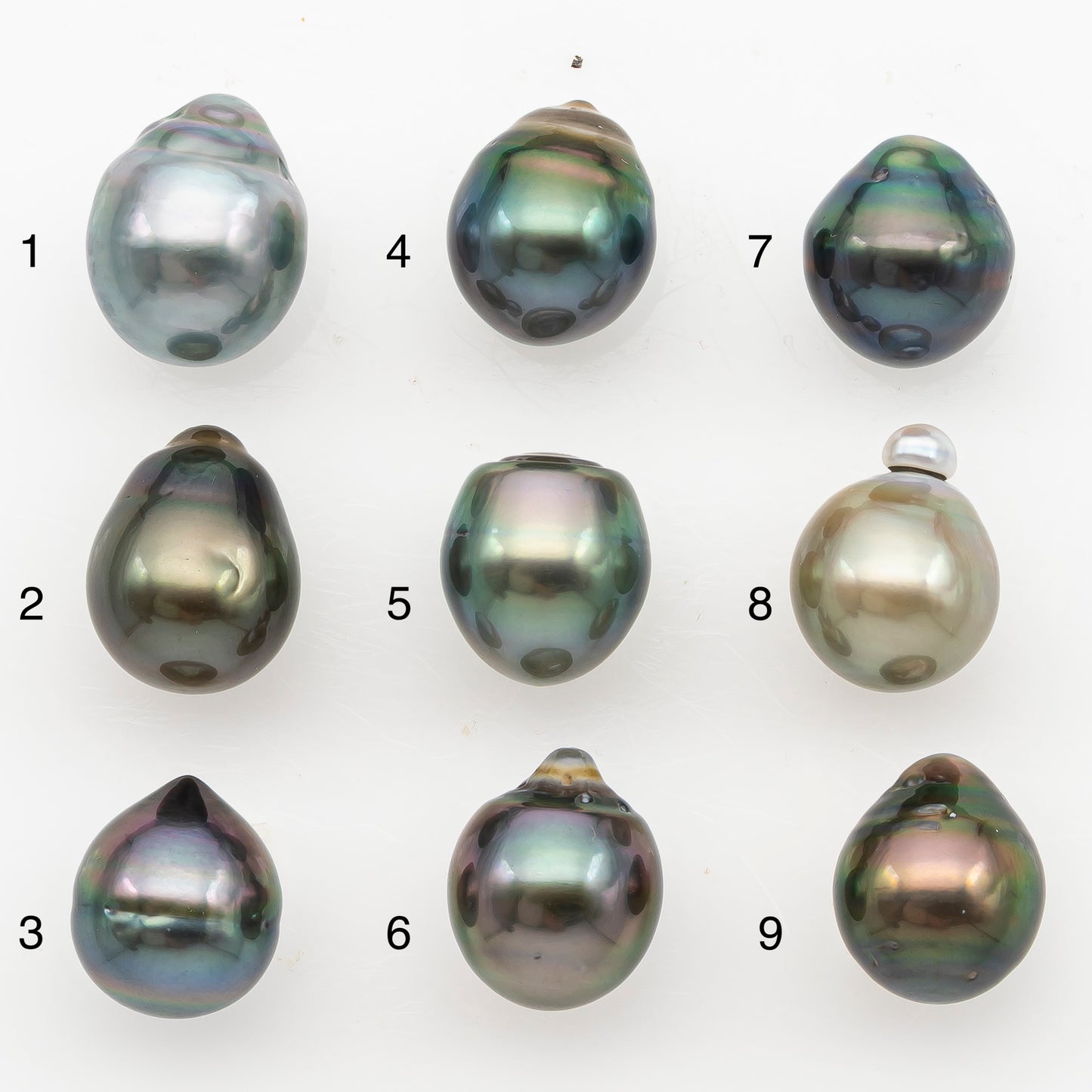 11-12mm Tahitian Pearl, Loose Undrilled with High Luster for Jewelry Making, SKU # 3130TH