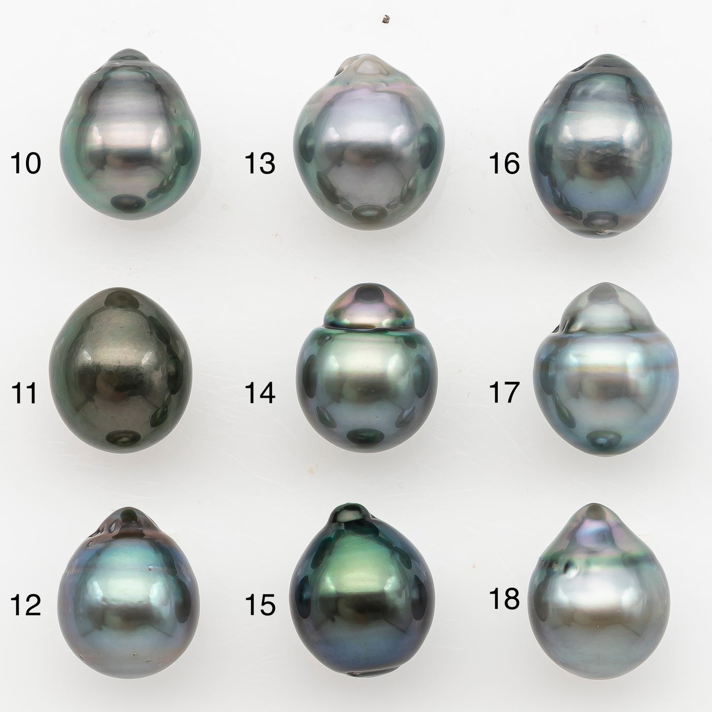 11-12mm Tahitian Pearl, Loose Undrilled with High Luster for Jewelry Making, SKU # 3130TH