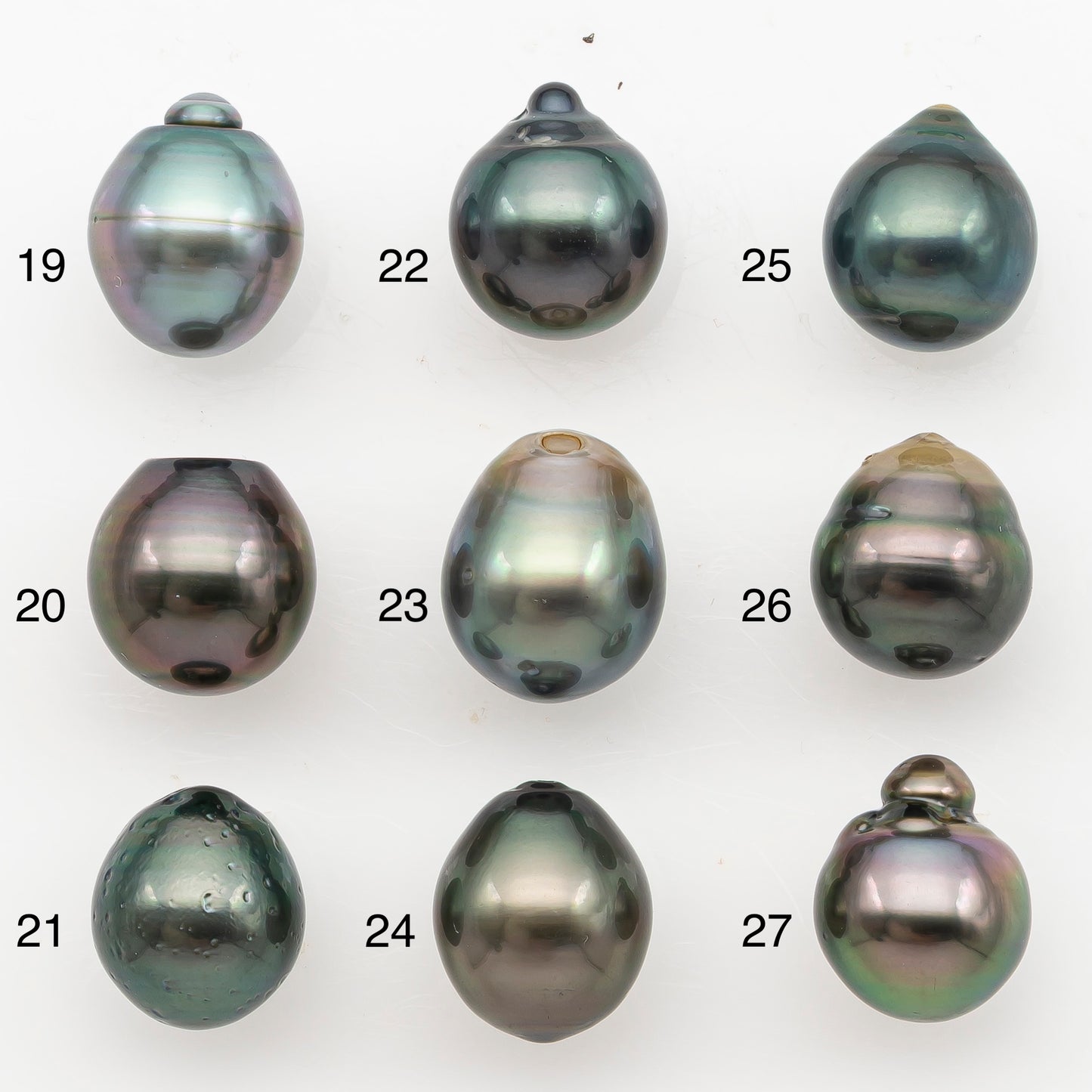 11-12mm Tahitian Pearl, Loose Undrilled with High Luster for Jewelry Making, SKU # 3130TH