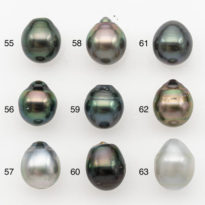 11-12mm Tahitian Pearl, Loose Undrilled with High Luster for Jewelry Making, SKU # 3130TH