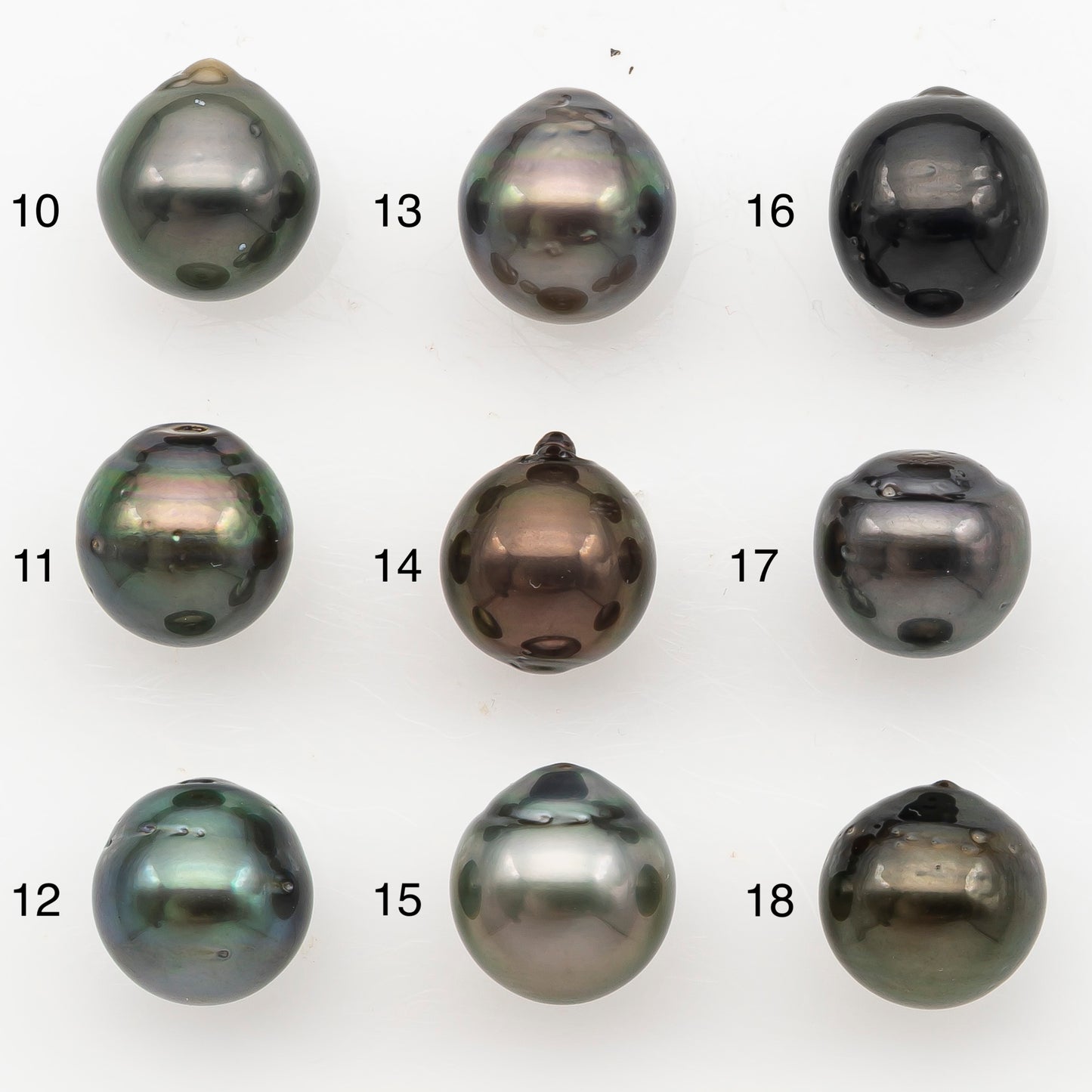 11-12mm Tahitian Pearl, Loose Undrilled with High Luster for Jewelry Making, SKU # 3131TH