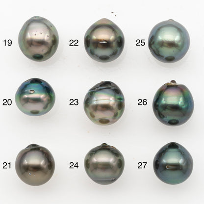 11-12mm Tahitian Pearl, Loose Undrilled with High Luster for Jewelry Making, SKU # 3131TH