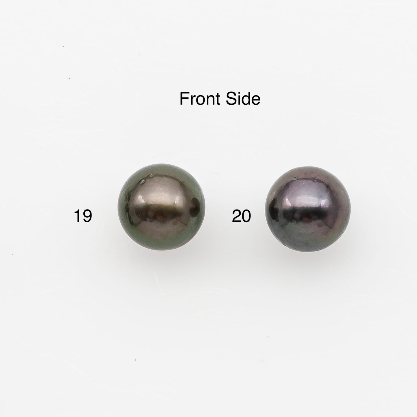 8-9mm Near Round Tahitian Pearl, Loose Undrilled with High Luster for Jewelry Making, SKU # 3140TH
