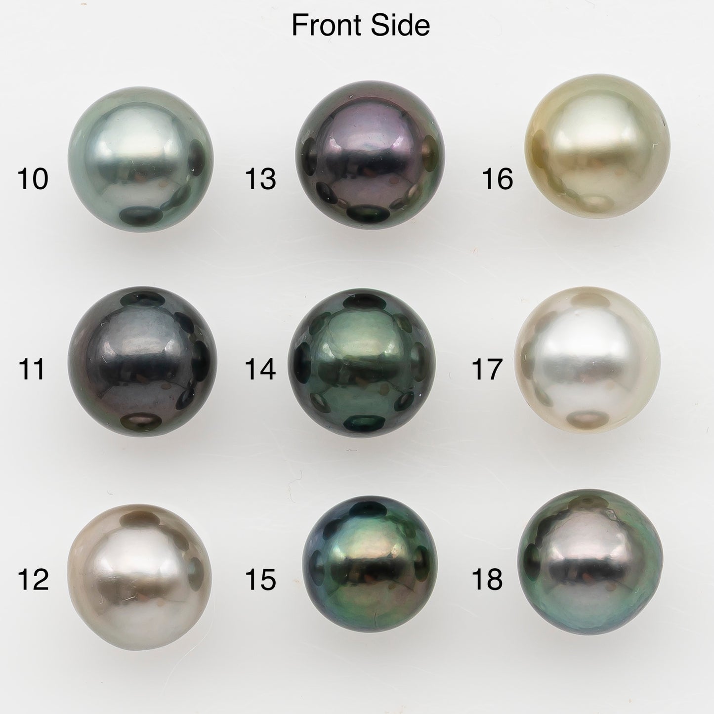 9-10mm Near Round Tahitian Pearl, Loose Undrilled with High Luster for Jewelry Making, SKU # 3141TH