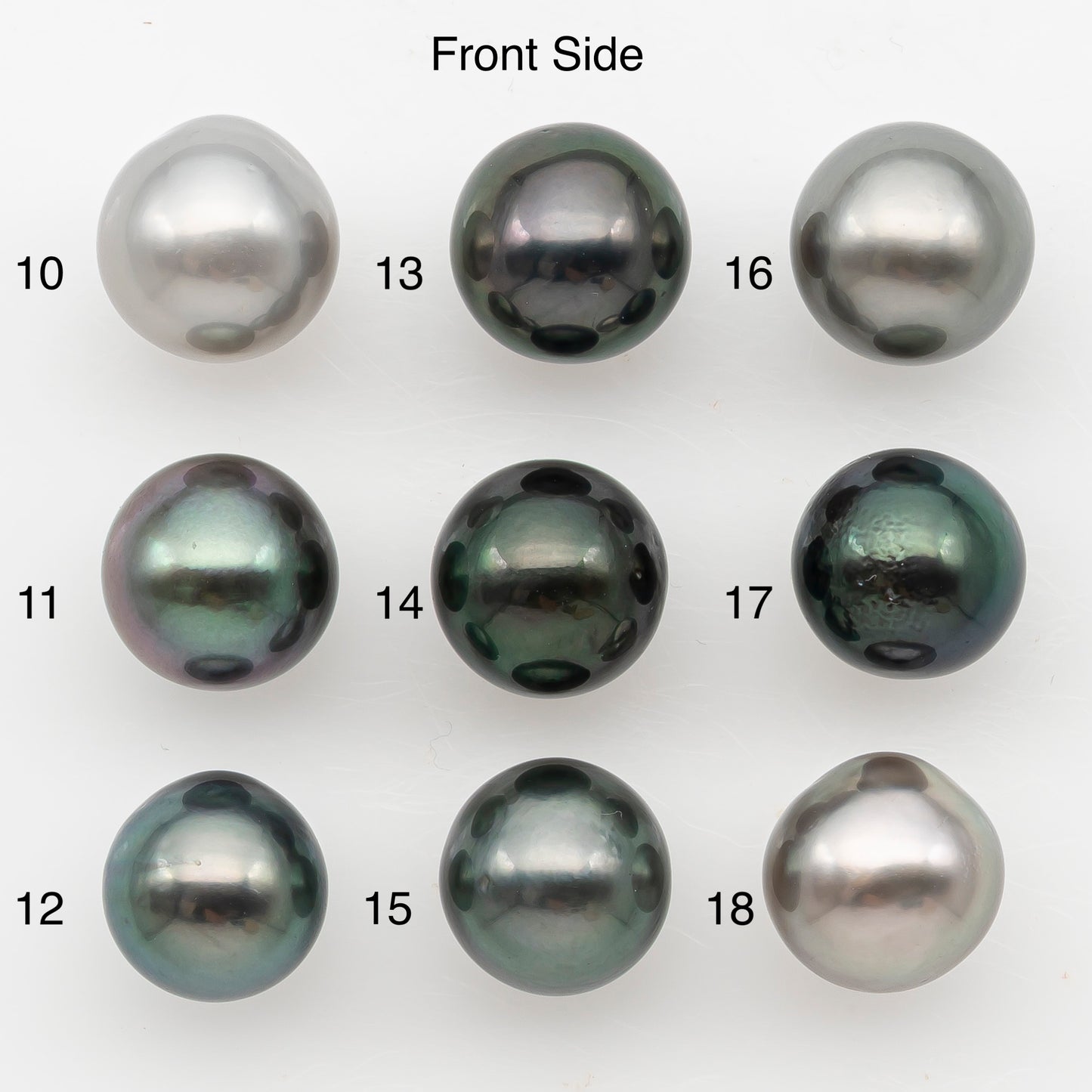 10-11mm Near Round Tahitian Pearl, Loose Undrilled with High Luster for Jewelry Making, SKU # 3142TH