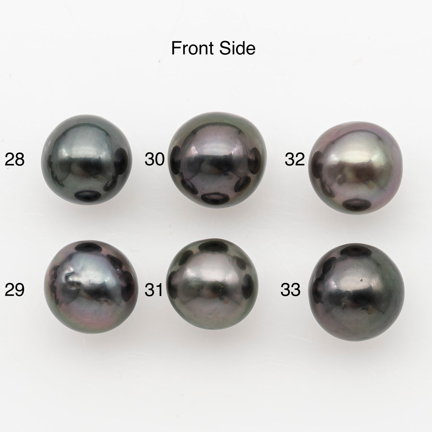 10-11mm Near Round Tahitian Pearl, Loose Undrilled with High Luster for Jewelry Making, SKU # 3142TH