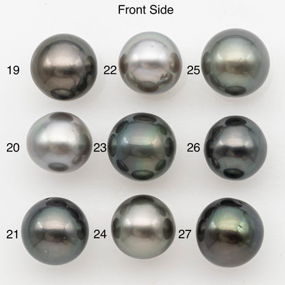 11-12mm Near Round Tahitian Pearl, Loose Undrilled with High Luster for Jewelry Making, SKU # 3143TH