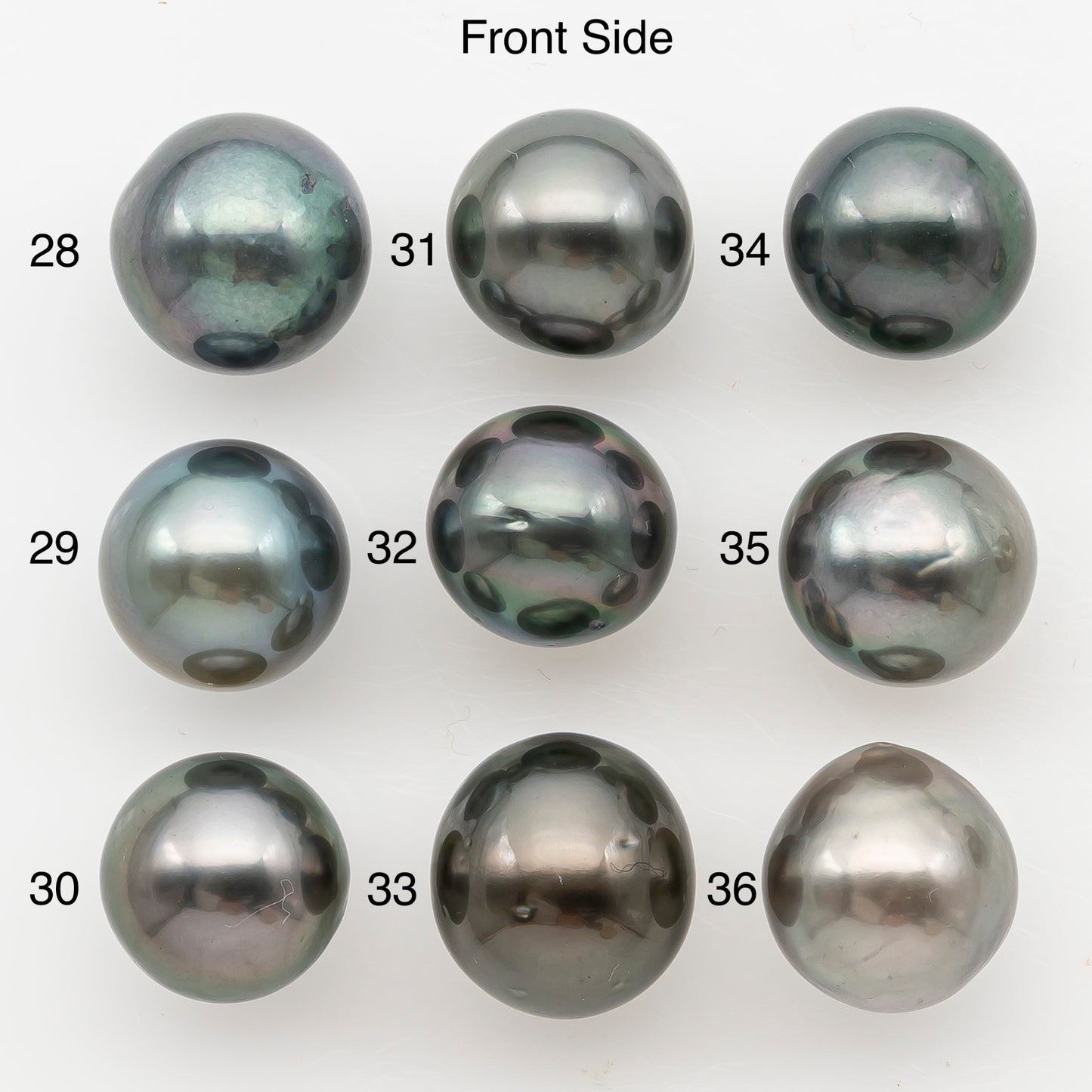11-12mm Near Round Tahitian Pearl, Loose Undrilled with High Luster for Jewelry Making, SKU # 3143TH