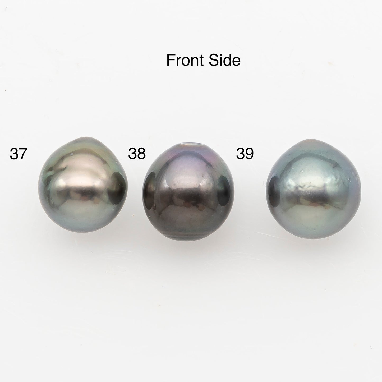 11-12mm Near Round Tahitian Pearl, Loose Undrilled with High Luster for Jewelry Making, SKU # 3143TH