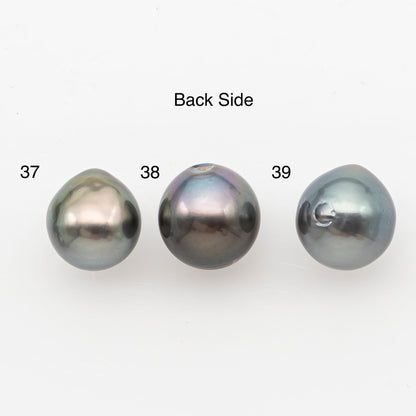 11-12mm Near Round Tahitian Pearl, Loose Undrilled with High Luster for Jewelry Making, SKU # 3143TH