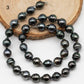 9-10mm Drop Tahitian Pearl in Full Strand with Natural Color and High Luster, For Jewelry Making with  Minor Blemishes, SKU # 2393TH