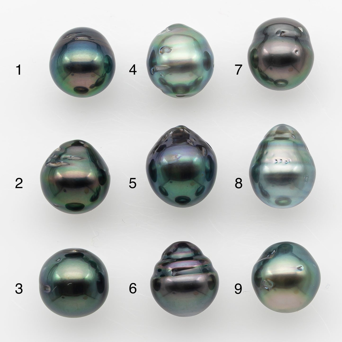 9-10mm Tahitian Pearl Natural Color with Minor Blemishes, Loose Undrilled for Jewelry Making, SKU # 3148TH