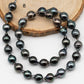 9-10mm Drop Tahitian Pearl in Full Strand with Natural Color and High Luster, For Jewelry Making with  Minor Blemishes, SKU # 2393TH