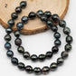 9-10mm Drop Tahitian Pearl in Full Strand with Natural Color and High Luster, For Jewelry Making with  Minor Blemishes, SKU # 2394TH