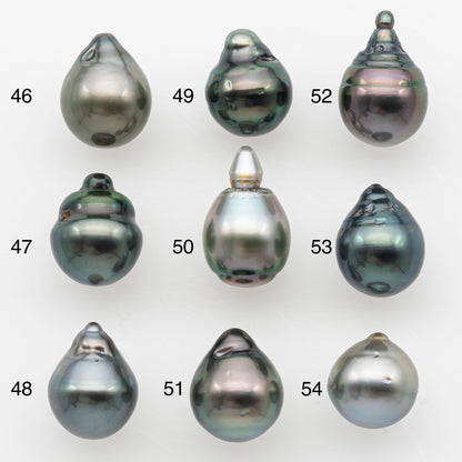 9-10mm Tahitian Pearl Natural Color with Minor Blemishes, Loose Undrilled for Jewelry Making, SKU # 3148TH