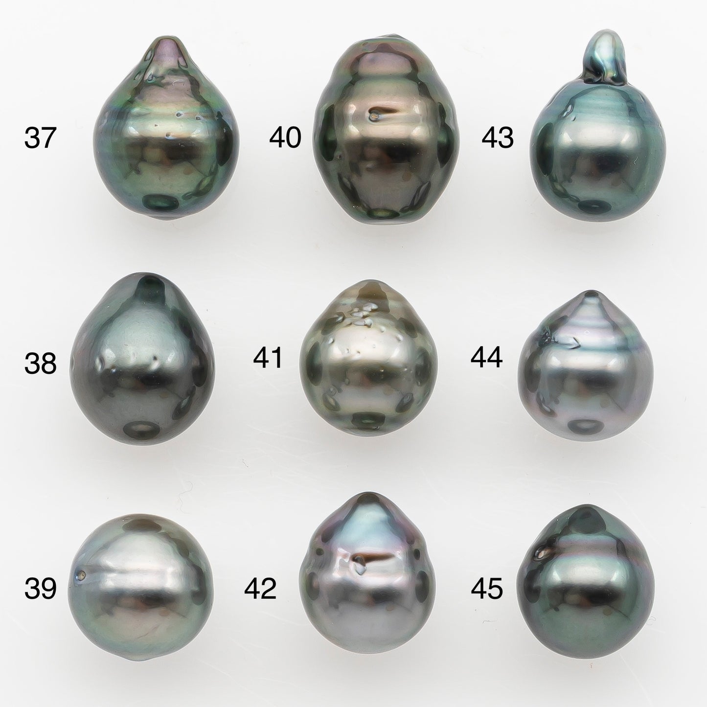 9-10mm Tahitian Pearl Natural Color with Minor Blemishes, Loose Undrilled for Jewelry Making, SKU # 3149TH