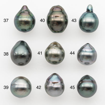 9-10mm Tahitian Pearl Natural Color with Minor Blemishes, Loose Undrilled for Jewelry Making, SKU # 3149TH