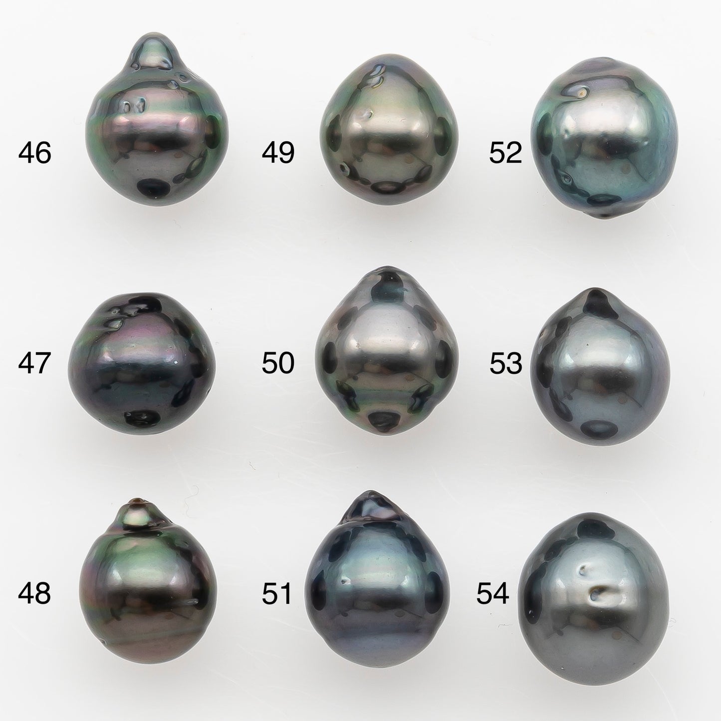 9-10mm Tahitian Pearl Natural Color with Minor Blemishes, Loose Undrilled for Jewelry Making, SKU # 3149TH