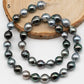 9-10mm Multicolor Near Round Tahitian Pearl Bead with High Luster, In Full Strand with Minor Blemishes for Making, SKU # 2396TH