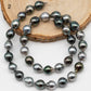 9-10mm Multicolor Drop Tahitian Pearl Bead with High Luster, In Full Strand with Minor Blemishes for Making, SKU # 2397TH