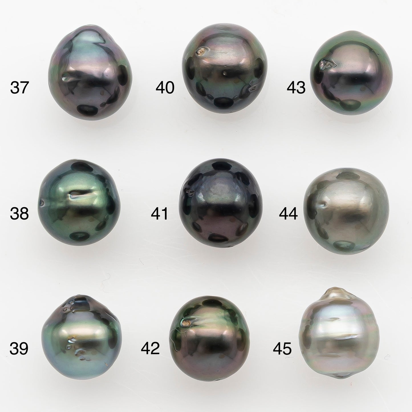 9-10mm Tahitian Pearl Natural Color with Minor Blemishes, Loose Undrilled for Jewelry Making, SKU # 3150TH