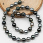 9-10mm Multicolor Drop Tahitian Pearl Bead with High Luster, In Full Strand with Minor Blemishes for Making, SKU # 2397TH