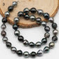 9-10mm Multicolor Drop Tahitian Pearl Bead with High Luster, In Full Strand with Minor Blemishes for Making, SKU # 2399TH