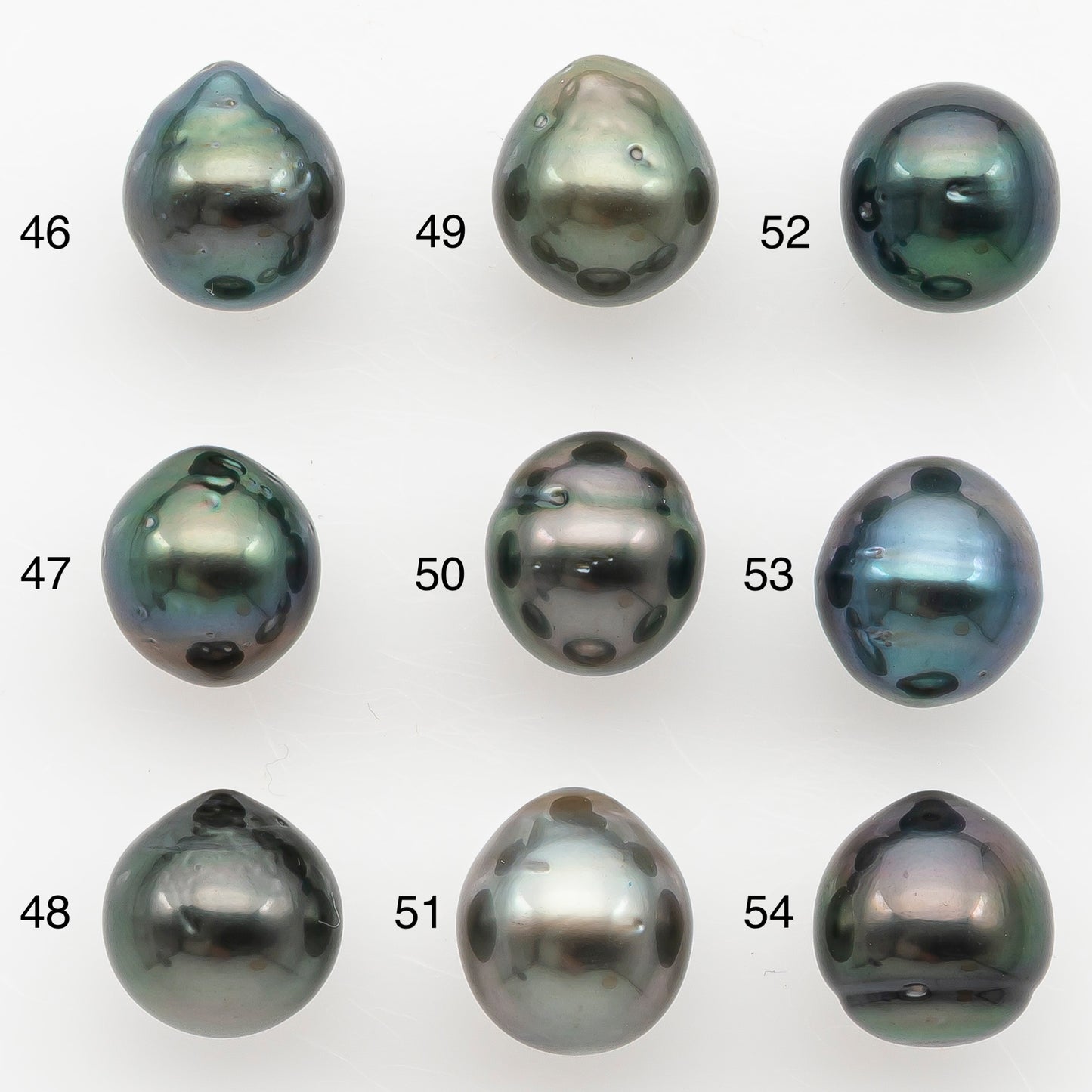 9-10mm Tahitian Pearl Natural Color with Minor Blemishes, Loose Undrilled for Jewelry Making, SKU # 3151TH