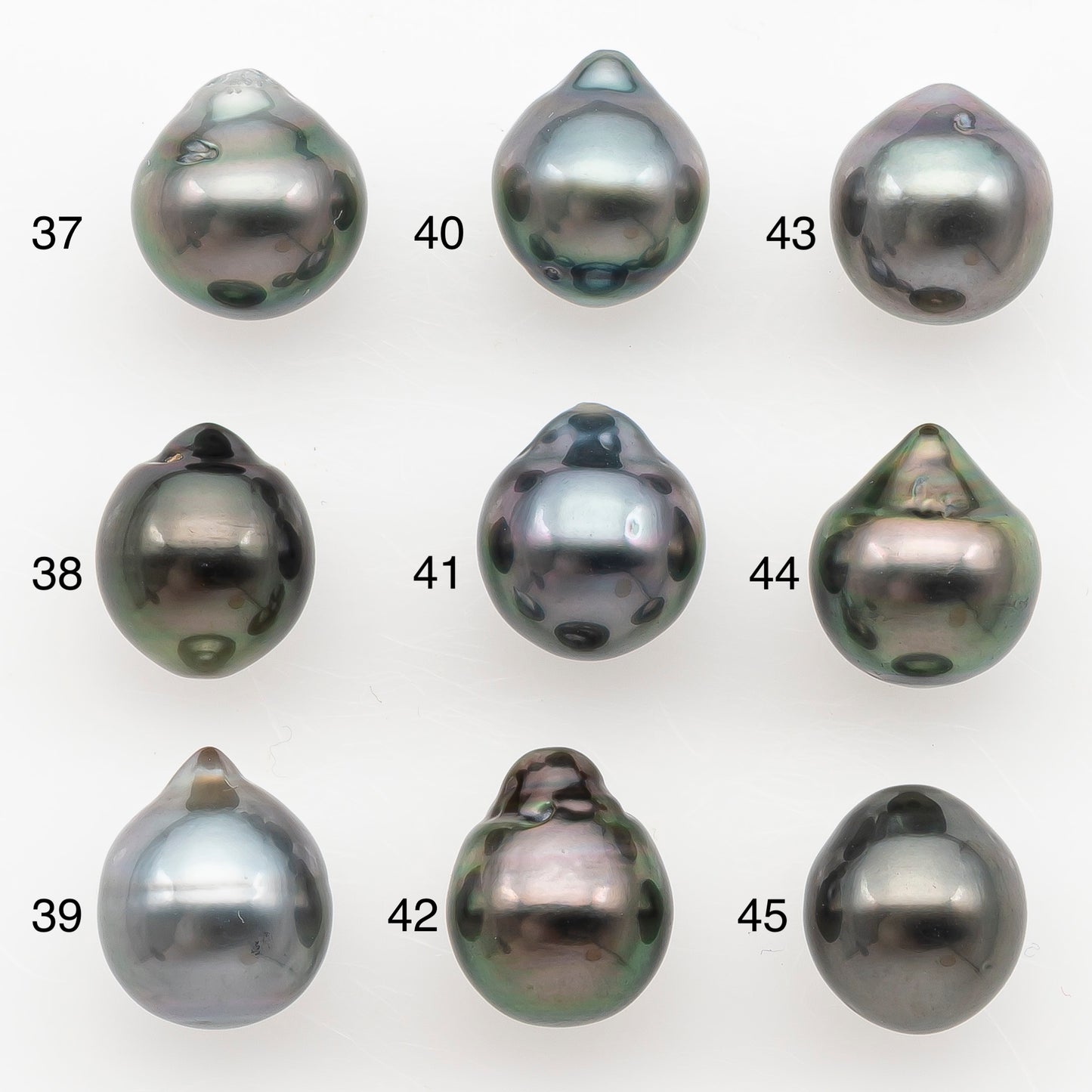 9-10mm Tahitian Pearl Natural Color with Minor Blemishes, Loose Undrilled for Jewelry Making, SKU # 3152TH