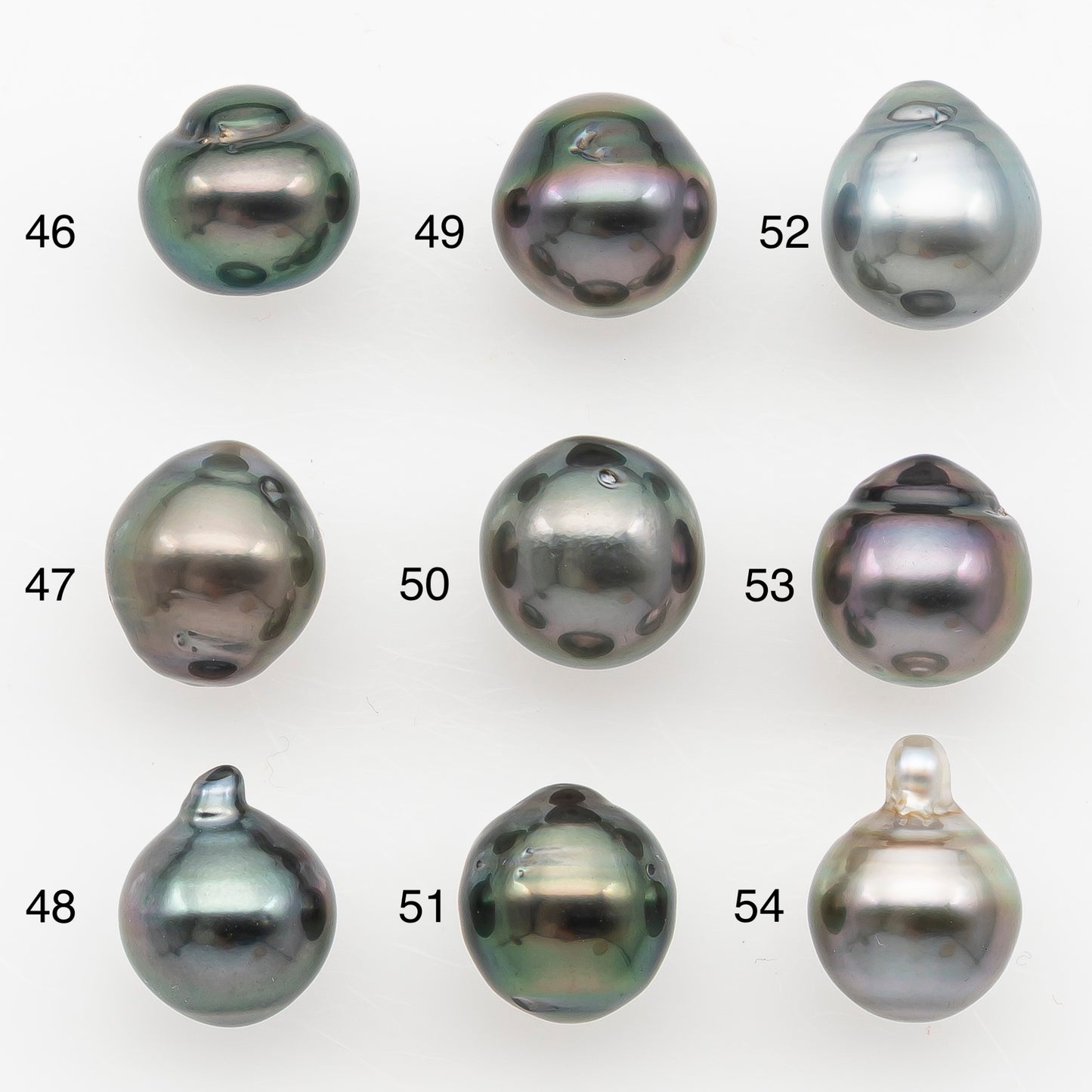 9-10mm Tahitian Pearl Natural Color with Minor Blemishes, Loose Undrilled for Jewelry Making, SKU # 3152TH