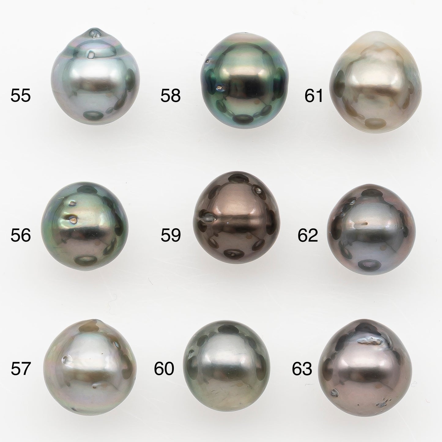 9-10mm Tahitian Pearl Natural Color with Minor Blemishes, Loose Undrilled for Jewelry Making, SKU # 3152TH