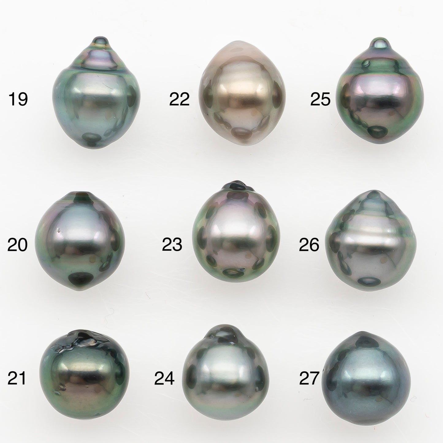 9-10mm Tahitian Pearl Natural Color with Minor Blemishes, Loose Undrilled for Jewelry Making, SKU # 3153TH