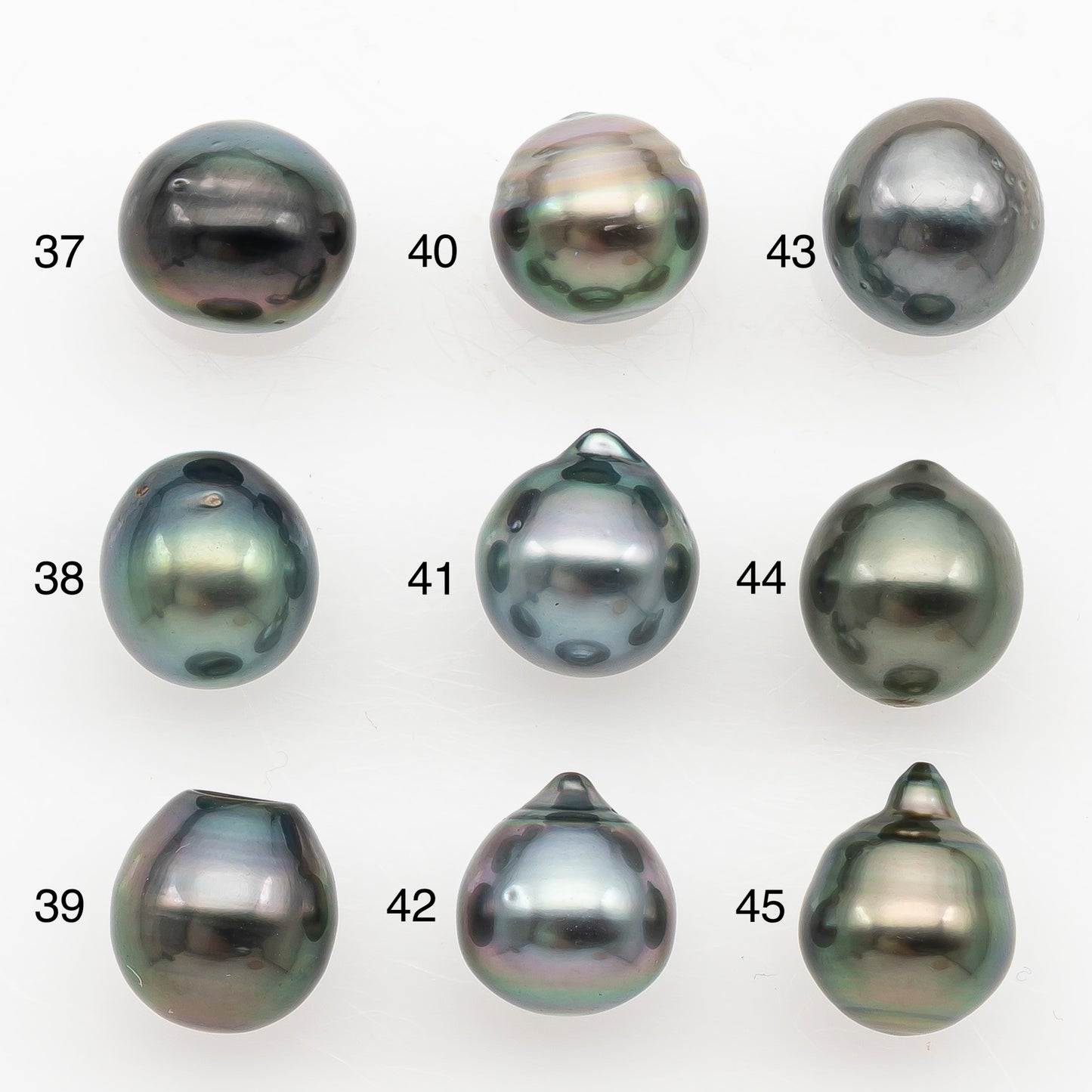 9-10mm Tahitian Pearl Natural Color with Minor Blemishes, Loose Undrilled for Jewelry Making, SKU # 3153TH