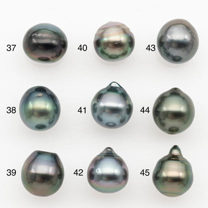 9-10mm Tahitian Pearl Natural Color with Minor Blemishes, Loose Undrilled for Jewelry Making, SKU # 3153TH
