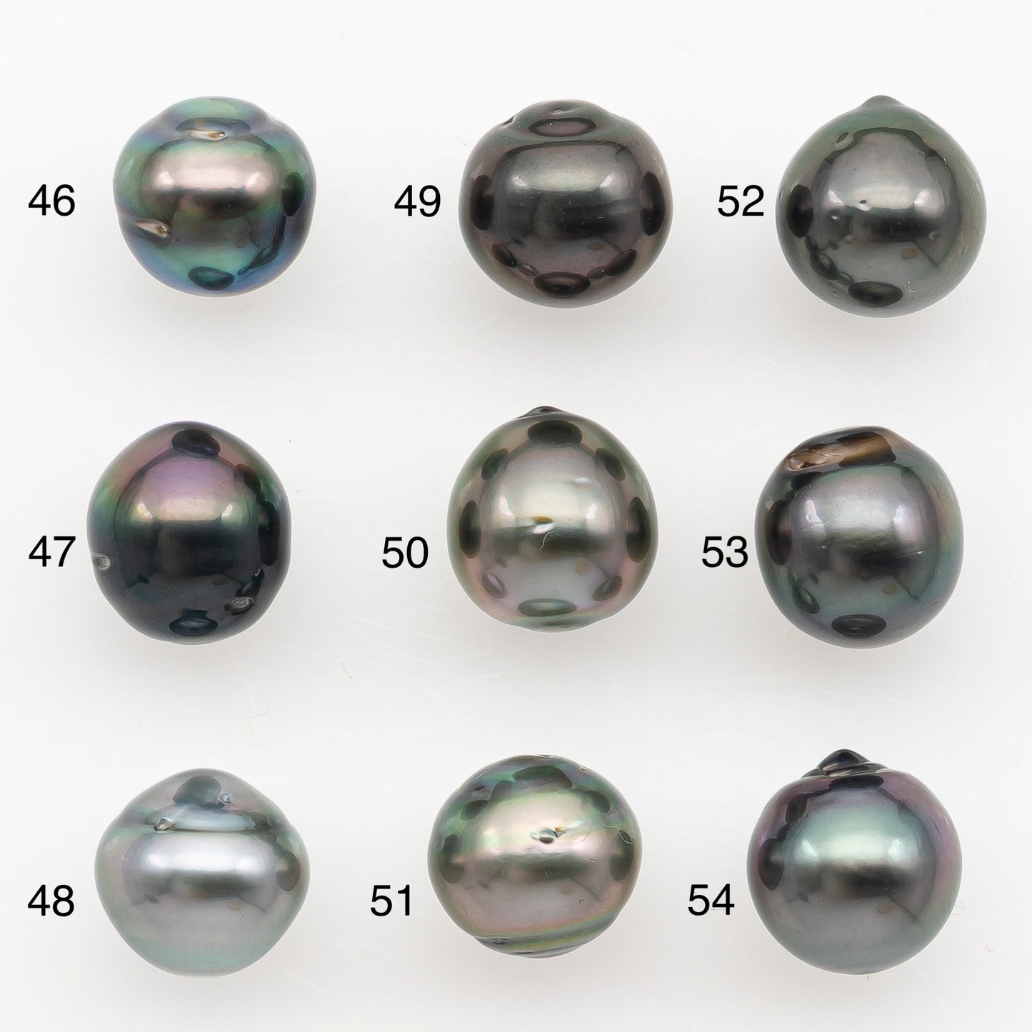 9-10mm Tahitian Pearl Natural Color with Minor Blemishes, Loose Undrilled for Jewelry Making, SKU # 3153TH