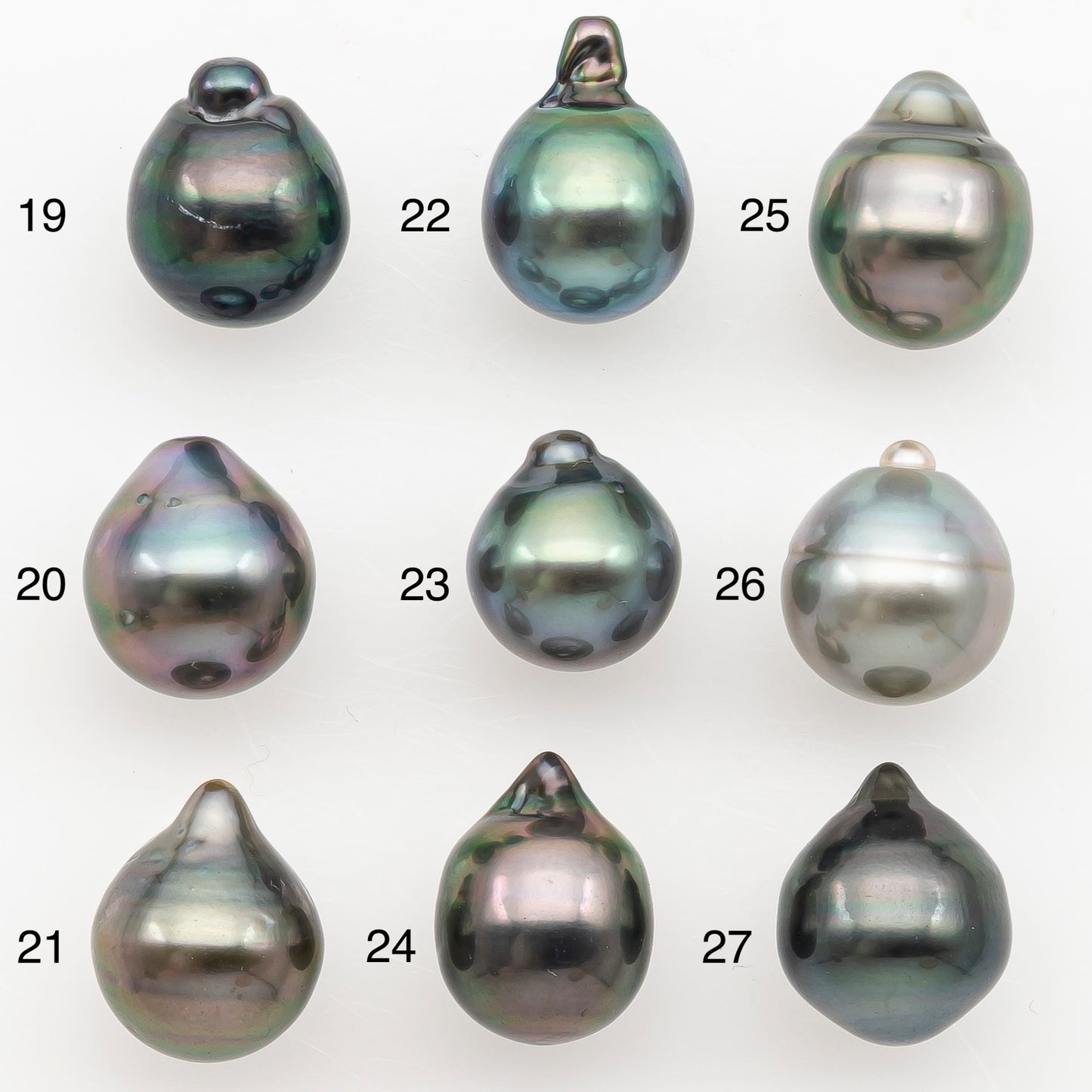 9-10mm Tahitian Pearl Natural Color with Minor Blemishes, Loose Undrilled for Jewelry Making, SKU # 3154TH
