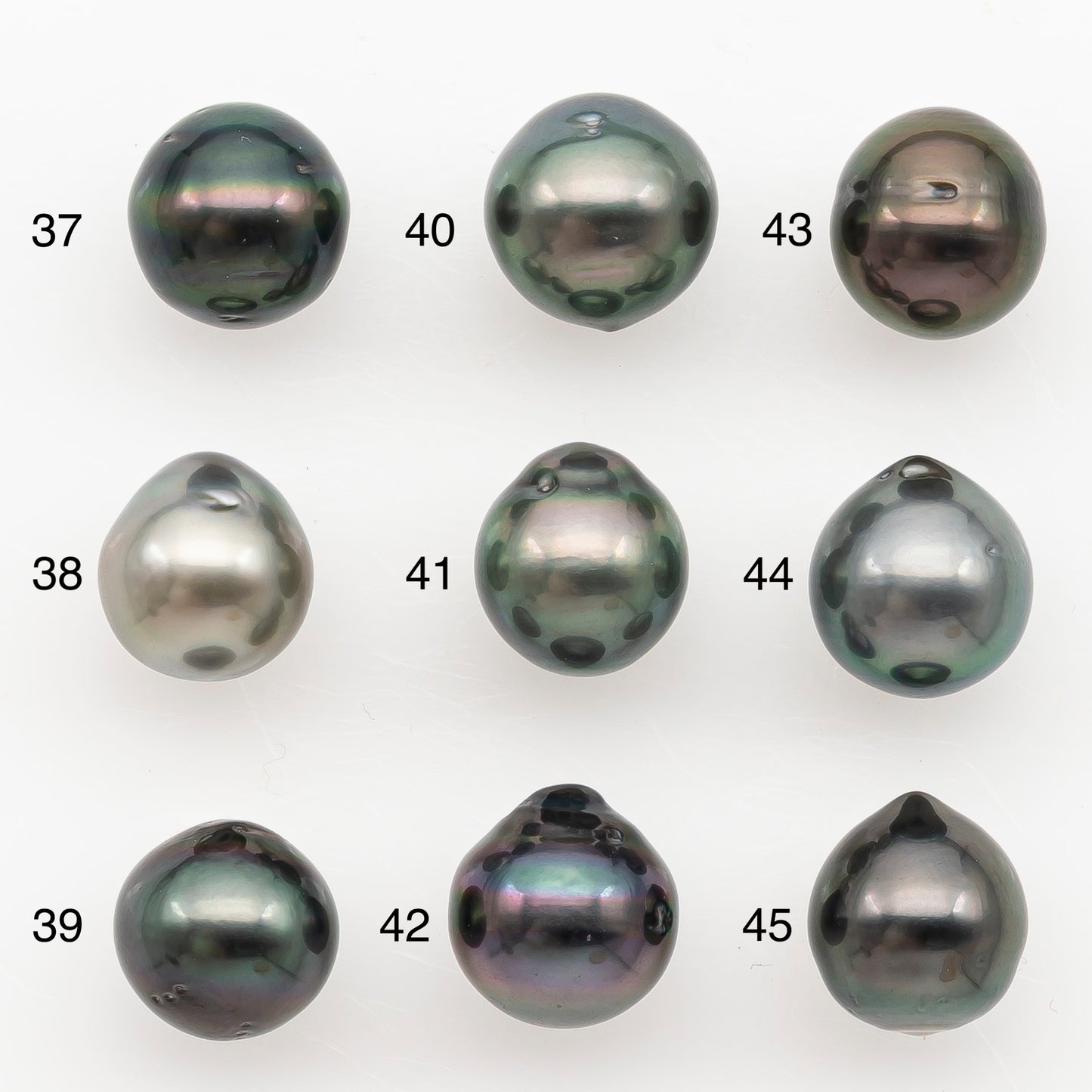 9-10mm Tahitian Pearl Natural Color with Minor Blemishes, Loose Undrilled for Jewelry Making, SKU # 3154TH