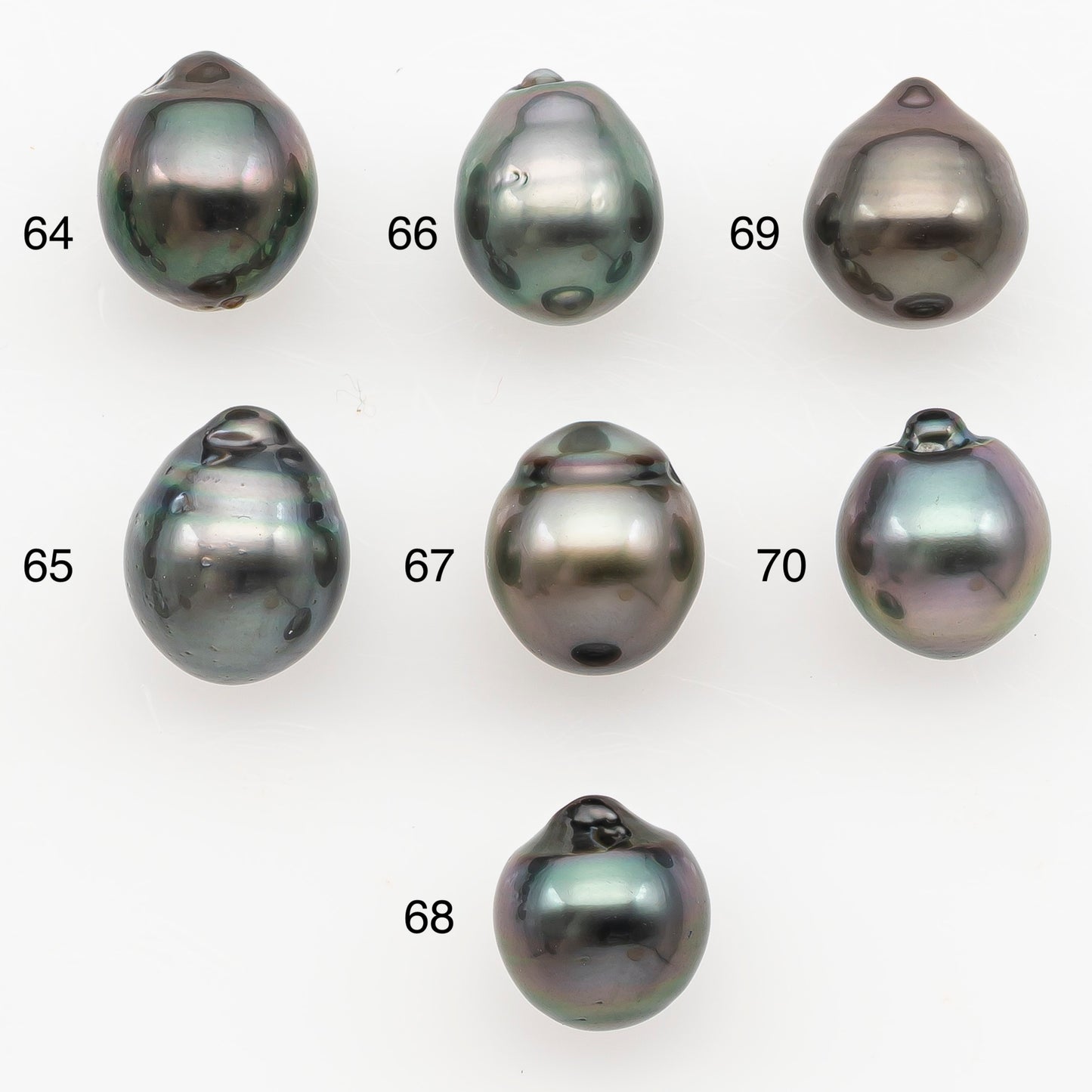 9-10mm Tahitian Pearl Natural Color with Minor Blemishes, Loose Undrilled for Jewelry Making, SKU # 3154TH
