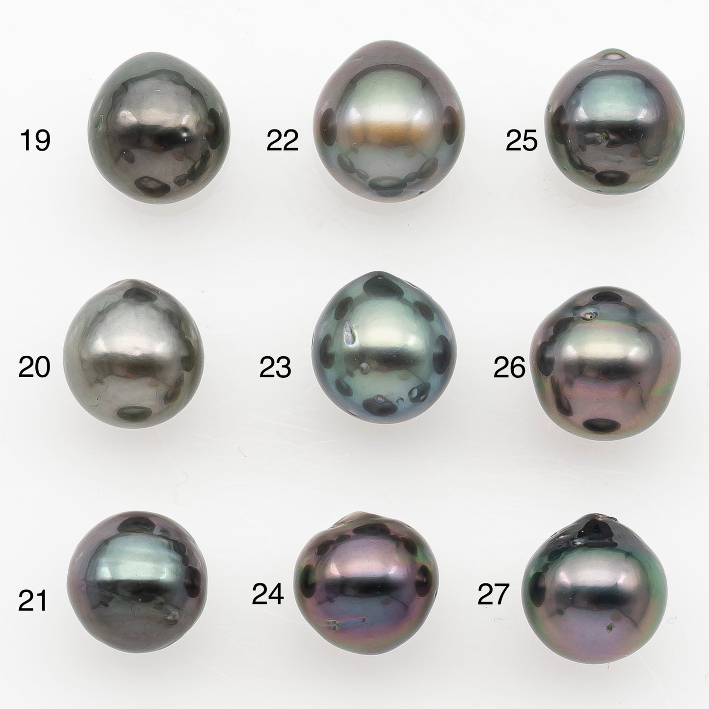 9-10mm Tahitian Pearl Natural Color with Minor Blemishes, Loose Undrilled for Jewelry Making, SKU # 3155TH