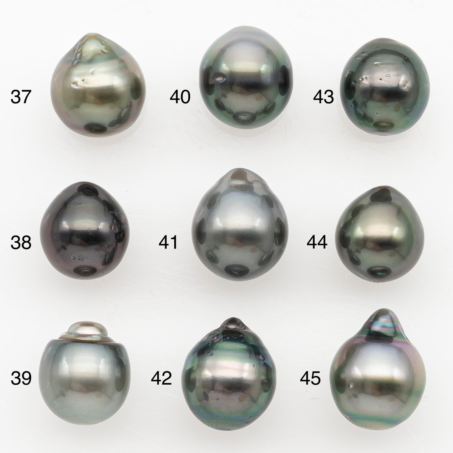 9-10mm Tahitian Pearl Natural Color with Minor Blemishes, Loose Undrilled for Jewelry Making, SKU # 3155TH