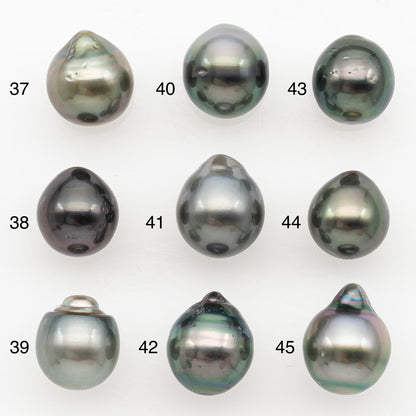9-10mm Tahitian Pearl Natural Color with Minor Blemishes, Loose Undrilled for Jewelry Making, SKU # 3155TH
